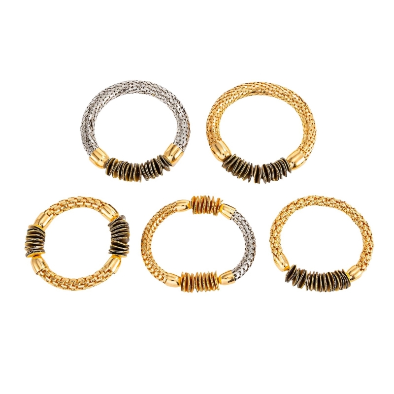 R7UF テクスチャード ブレスレット セット、5 つのコー - Coordinates Bracelet のレビューと価格