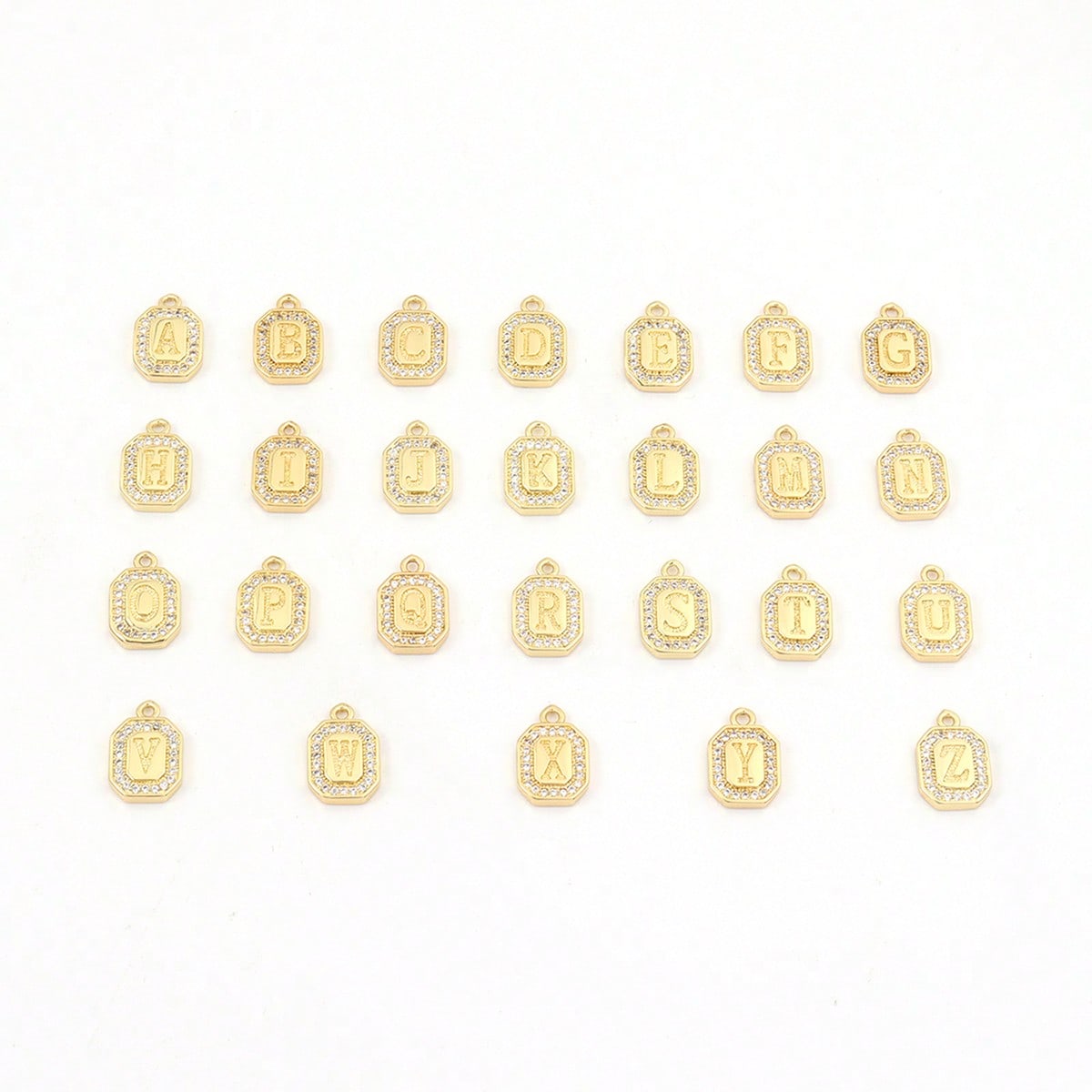 クラシックブロックイニシャルペンダントトグルクラスプ金メッキ - Birth Flower Necklace のレビューと価格