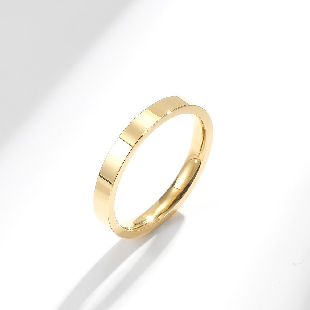 3 ミリメートルクラシックシンプルな 316L ステンレス鋼 - Initial Ring Custom のレビューと価格