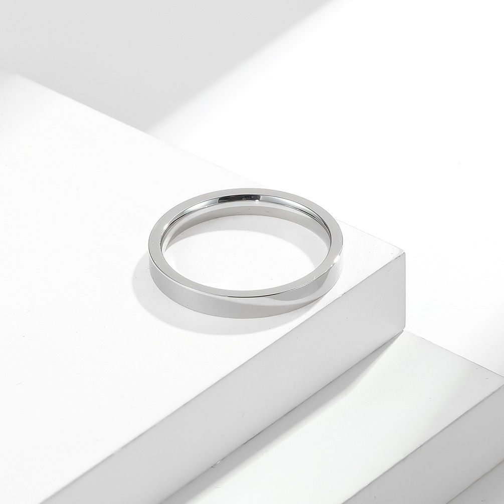 3 ミリメートルクラシックシンプルな 316L ステンレス鋼 - Initial Ring Custom のレビューと価格