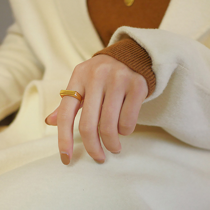 365 ステンレス鋼パンクロックスムーズシグネットカスタムネ - Initial Ring Custom のレビューと価格